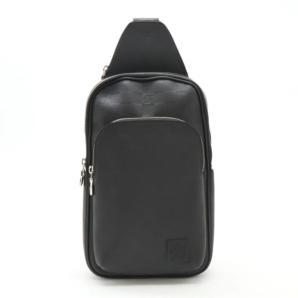 LOUIS VUITTON Damier Infini Avenue Sling Bag Body Shoulder Onyx Black